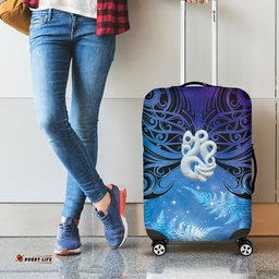 New Zealand Matariki Luggage Cover Aotearoa Maori New Year Manaia Galaxy Vibes