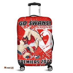 Sydney Football Luggage Cover Swans 1874 Dot Painting Artsy Ver.02
