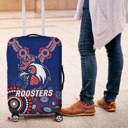 Roosters Rugby Aboriginal Art Luggage Covers