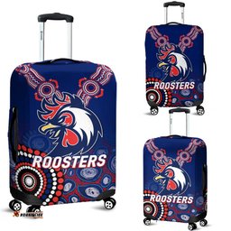 Roosters Rugby Aboriginal Art Luggage Covers
