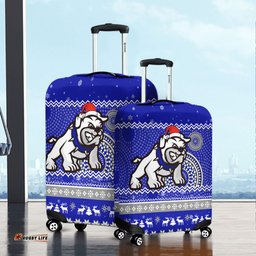 Canterbury Bankstown Bulldogs Australia Ugly Xmas With Aboriginal Patterns For Die Hard Fans Luggage Cover