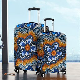 Australia Aboriginal Aboriginal Flowers Art Luggage Cover