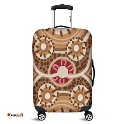 Australia Aboriginal Aboriginal Dot Art Style Painting Inspired Luggage Cover