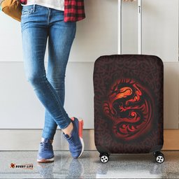 Wales Celtic Luggage Covers Fury Celtic Dragon With Knot