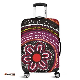 Australia Dot Painting Inspired Aboriginal Aboriginal Color Dot Inspired Luggage Cover