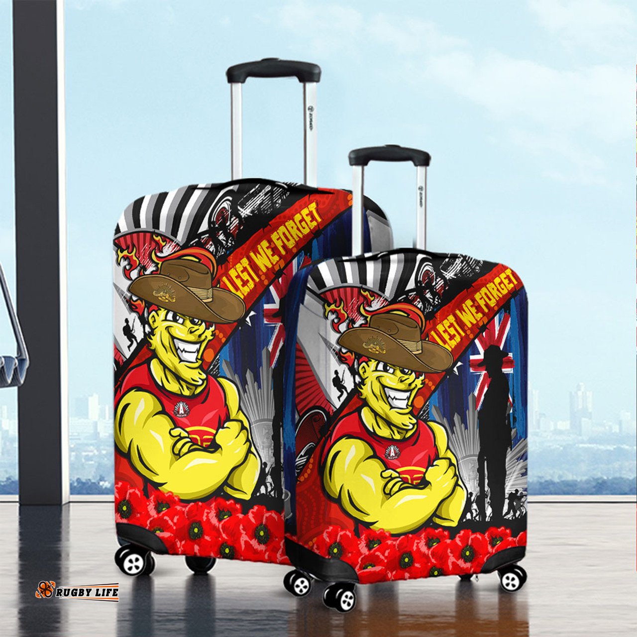 Gold Coast SUNS Anzac Day Honor United In Spirit Luggage Cover