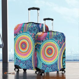 Australia Aboriginal Dots Pattern And Vivid Pastel Colours Luggage Cover