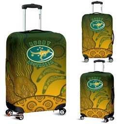 Australia Luggage Cover Aboriginal Australian Rugby