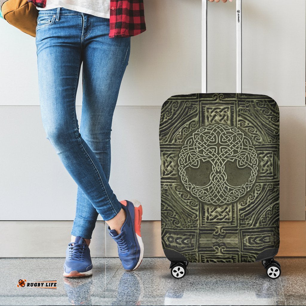 Celtic Luggage Covers Celtic Tree Vintage Style Ver02