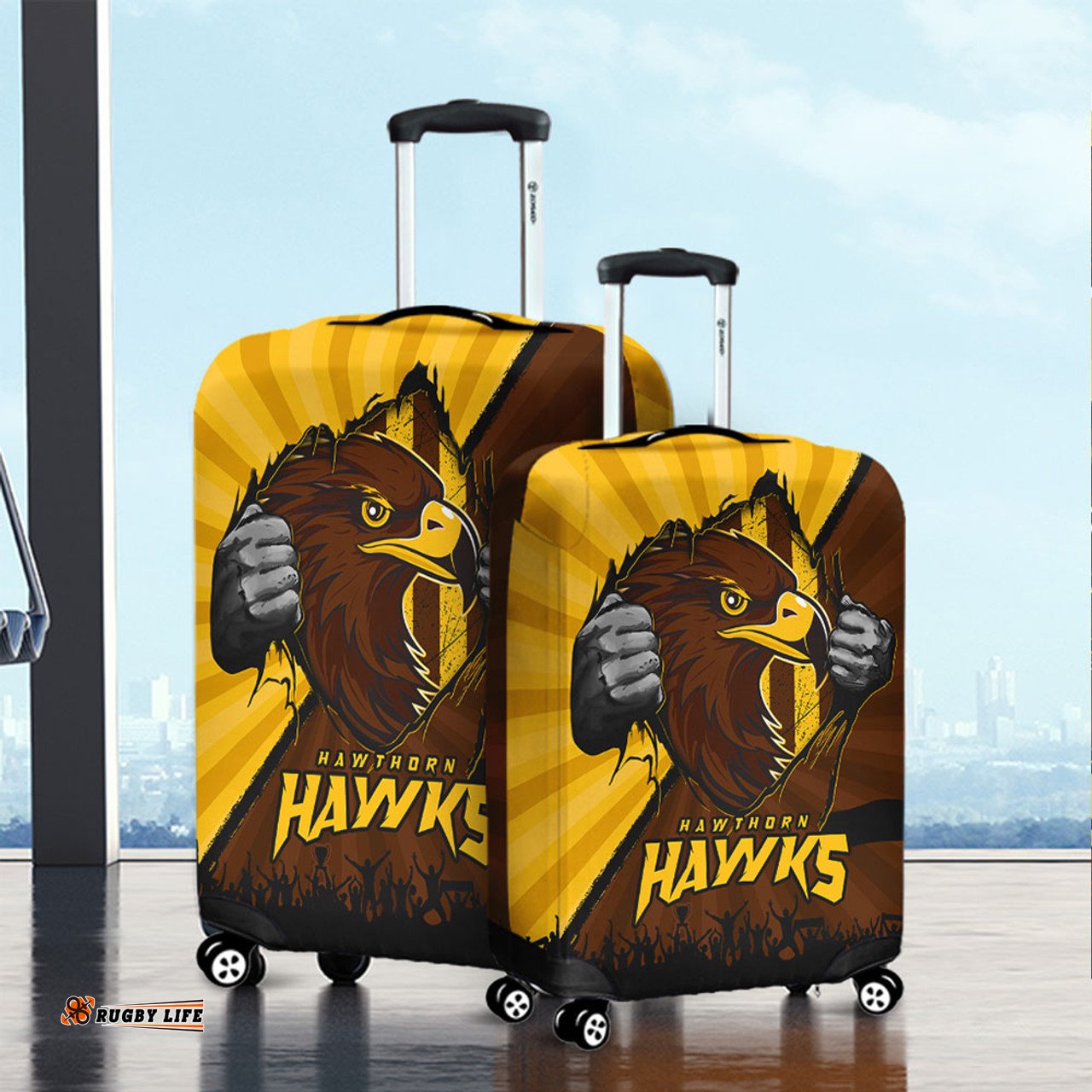 Hawthorn Breaking Through Fan Design Luggage Cover