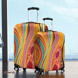 Australia Aboriginal Indigenous Aboriginal Art Dot Color Luggage Cover