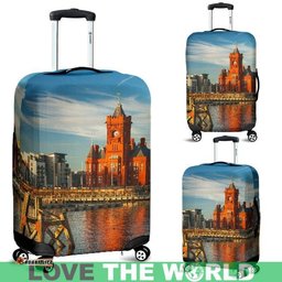 Cardiff Wales Luggage Cover