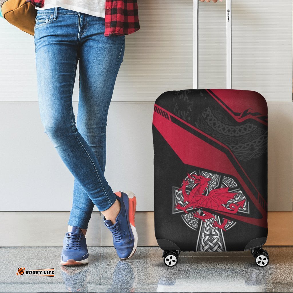 Wales Celtic Luggage Covers Celtic Cross and Welsh