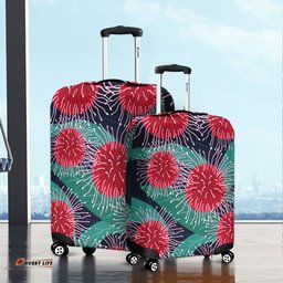 Australia Aboriginal Australian Hakea Flower Artwork Luggage Cover
