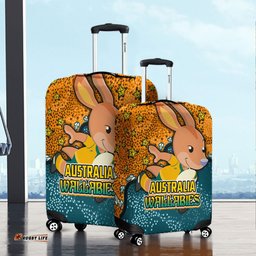 Australia Wallabies Custom Team With Dot And Star Patterns For Tough Fan Luggage Cover