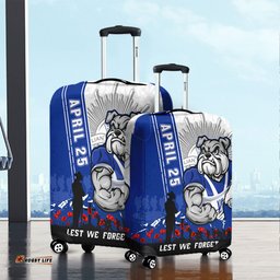 Canterbury Bankstown Bulldogs Anzac Day Lest We Forget Strong Fighting Spirit Luggage Cover