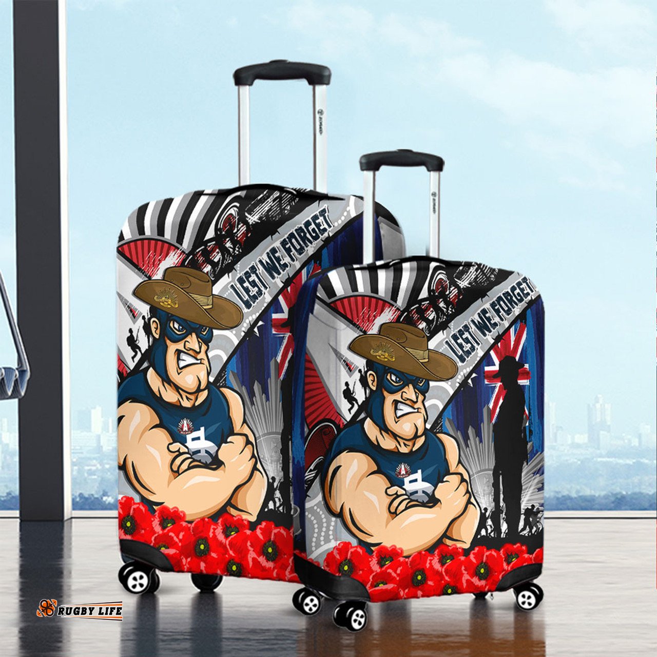 Carlton Anzac Day Honor United In Spirit Luggage Cover