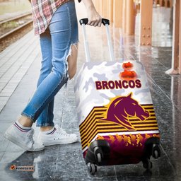 Brisbane Broncos Luggage Covers ANZAC Day Simple Style White