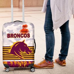 Brisbane Broncos Luggage Covers ANZAC Day Simple Style White