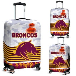Brisbane Broncos Luggage Covers ANZAC Day Simple Style White