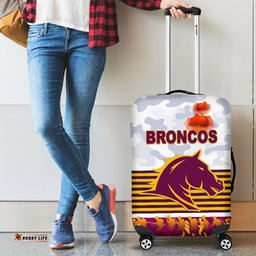 Brisbane Broncos Luggage Covers ANZAC Day Simple Style White