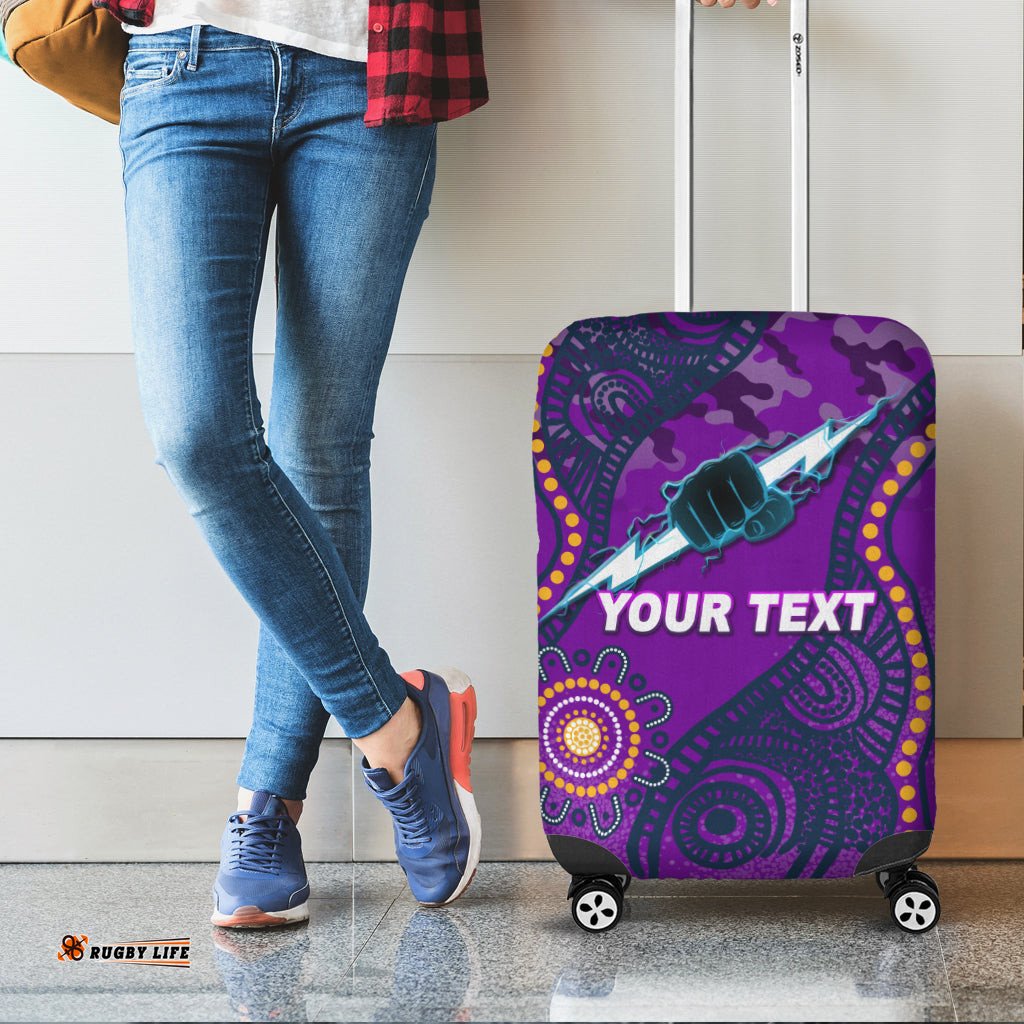 Custom Personalised Storm Rugby ANZAC Day Camouflage Indigenous Art Luggage Covers
