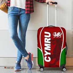 Wales Luggage Cover Cymru Red Dragon