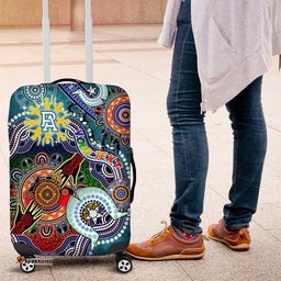 Custom NAIDOC Week 2024 Port Adelaide Power Luggage Cover Australia Aboriginal Dot Painting
