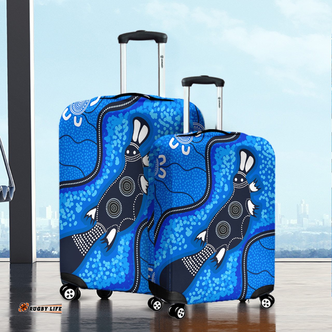 Australia Aboriginal Platypus Art Luggage Cover