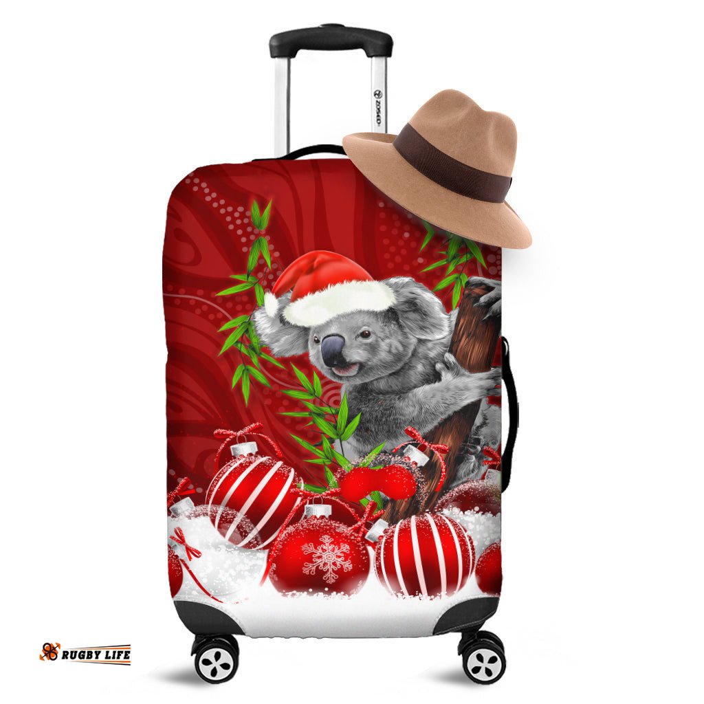 Australia Koala Aboriginal Luggage Covers Merry Christmas
