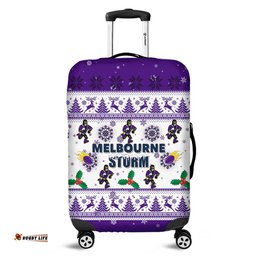 Melbourne Storm Christmas Melbourne Storm Special Ugly Christmas Luggage Cover