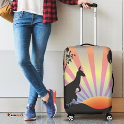 Luggage Cover Kangaroo Sunset Ver03A