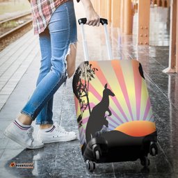 Luggage Cover Kangaroo Sunset Ver03A