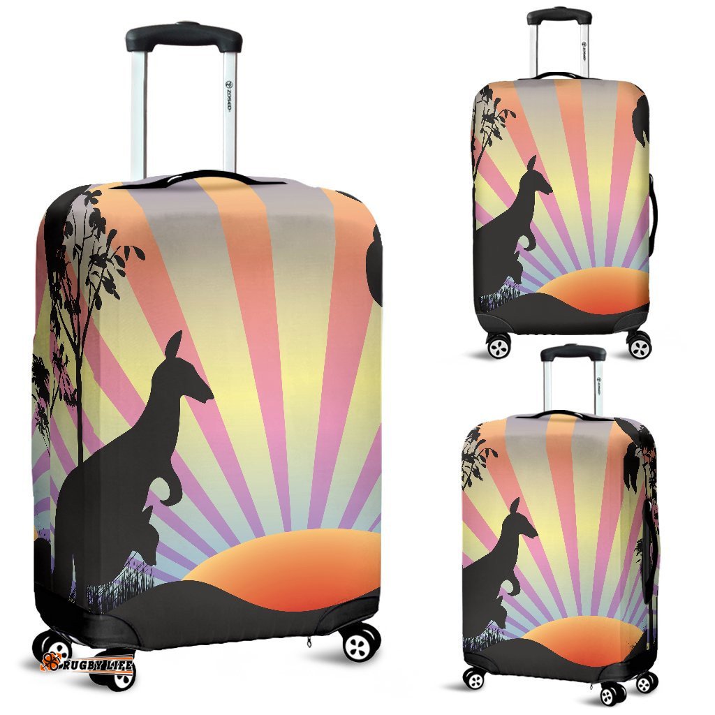 Luggage Cover Kangaroo Sunset Ver03A