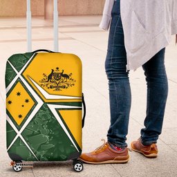 Luggage Cover Aussie Flag Green