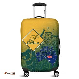 Australia Australia Day Australia Coat Of Arms Kangaroo And Koala Sign Luggage Cover