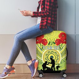 Custom Australia Cricket ANZAC Luggage Cover The Military Soldiers with Aboriginal Style