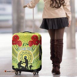 Custom Australia Cricket ANZAC Luggage Cover The Military Soldiers with Aboriginal Style