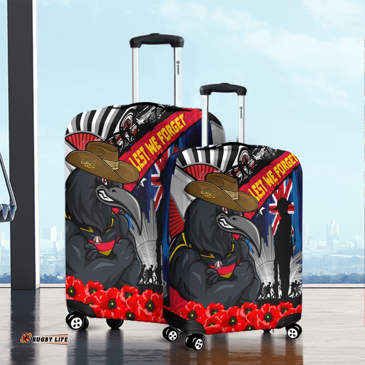 Adelaide Crows Anzac Day Honor United In Spirit Luggage Cover