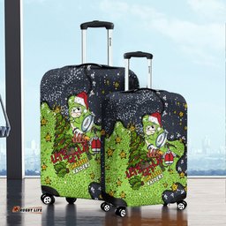 Canberra Raiders Christmas Custom Let's Get Lit Chrisse Pressie Luggage Cover