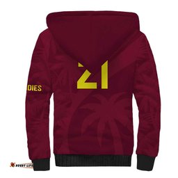 Custom West Indies Cricket Sherpa Hoodie Go Windies Sporty Version