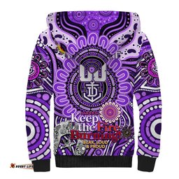 Custom Fremantle Dockers Freo NAIDOC Week 2024 Sherpa Hoodie Mascot Football