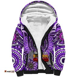 Custom Fremantle Dockers Freo NAIDOC Week 2024 Sherpa Hoodie Mascot Football