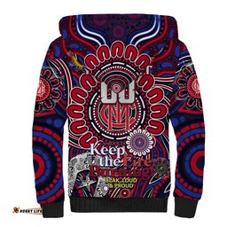 Custom Melbourne Demons NAIDOC Week 2024 Sherpa Hoodie Mascot Football