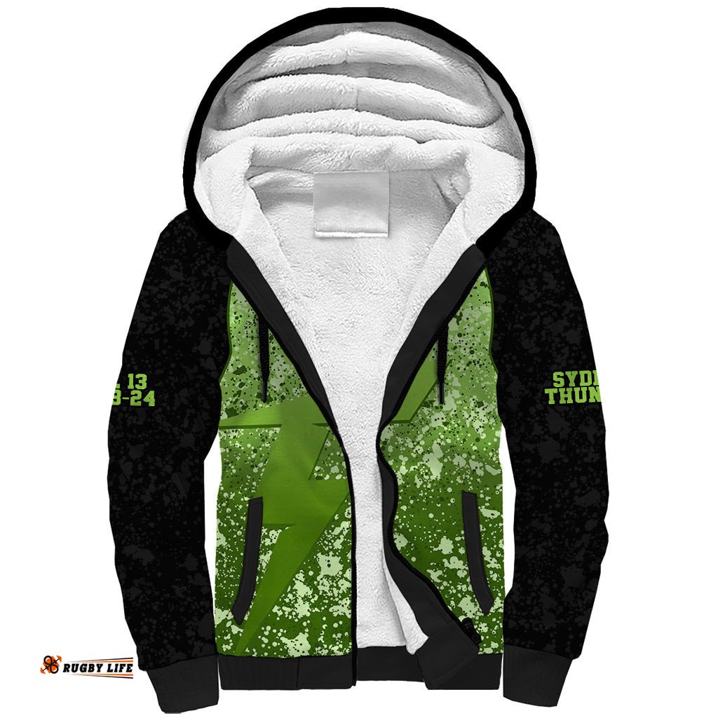 Sydney Thunder Custom Sherpa Hoodie BBL Cricket Team 2024
