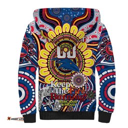 Custom Adelaide Crows NAIDOC Week 2024 Sherpa Hoodie Mascot Football