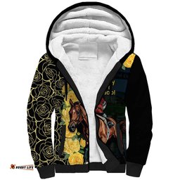 Melbourne Horse Racing Sherpa Hoodie Yellow Roses - Ready Set Gallop!