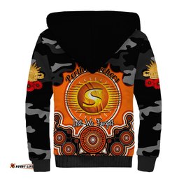 Perth Scorchers ANZAC 2024 Sherpa Hoodie Lest We Forget Poppy Mix Camouflage
