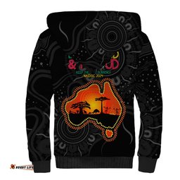 Blak Loud and Proud NAIDOC 2024 Sherpa Hoodie Indigenous Aboriginal