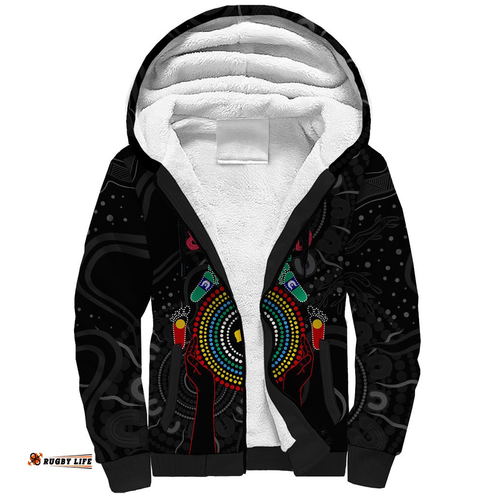 Blak Loud and Proud NAIDOC 2024 Sherpa Hoodie Indigenous Aboriginal